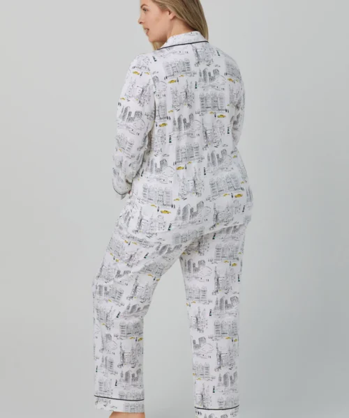 City That Never Sleeps Long Sleeve Classic Stretch Jersey PJ Set 11 City That Never Sleeps Long Sleeve Classic Stretch Jersey PJ Set -Bedheadpjs Pajama Shop 35 BH2927133 5125B CITY THAT NEVER SLEEPS 683 BACK