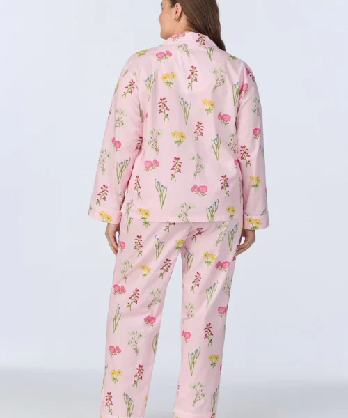 Western Wildflowers Long Sleeve Classic Woven Cotton Poplin Long PJ Set -Bedheadpjs Pajama Shop 36 plus size BH290098 1232B WESTERN WILDFLOWERS 484 3