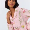 Western Wildflowers Long Sleeve Classic Woven Cotton Poplin Long PJ Set