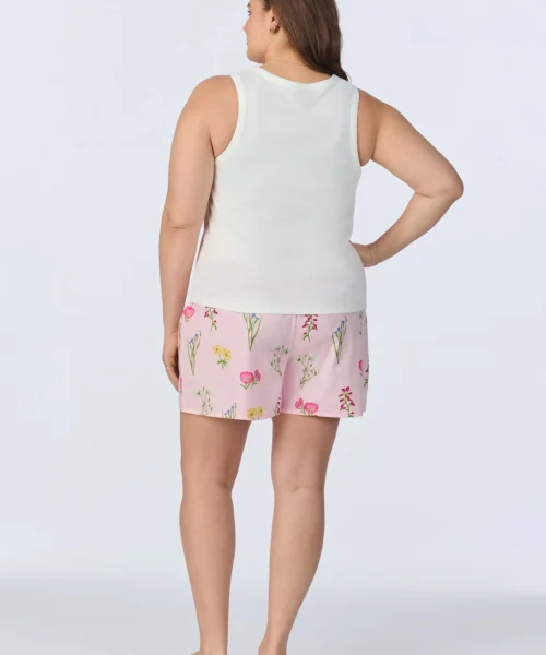 Western Wildflowers Tank Woven Cotton Poplin Boxer PJ Set -Bedheadpjs Pajama Shop 38 plus size BH380098 1232B WESTERN WILDFLOWERS 515 3