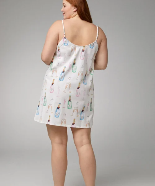 Champagne Wedding Stretch Jersey Chemise -Bedheadpjs Pajama Shop 40 BH4327101 5083B CHAMPAGNE WEDDING 1114 BACK