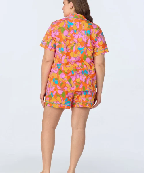 BedHead X Trina Turk Floral Short Sleeve Classic Shorty Stretch Jersey PJ Set -Bedheadpjs Pajama Shop 44 plus size BH240110 1268B FLORAL 942 3