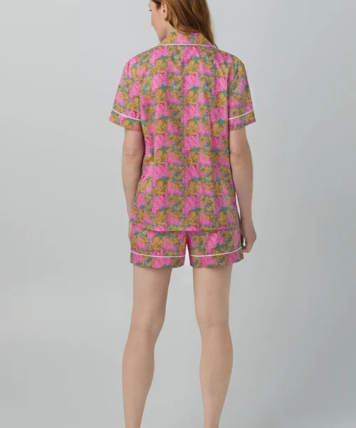 Laura's Reverie Short Sleeve Classic Woven Cotton Tana Lawn® Shorty PJ Set Made With Liberty Fabrics -Bedheadpjs Pajama Shop 47 BH2427170 7912B LAURA S REVERIE 0729 3