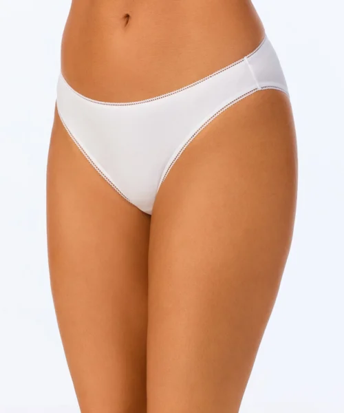 White Stretch Jersey Bikini Underwear