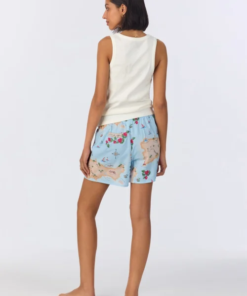 Ciao Capri Knit Tank Woven Cotton Poplin Boxer PJ Set 11 Ciao Capri Knit Tank Woven Cotton Poplin Boxer PJ Set -Bedheadpjs Pajama Shop 51 BH380093 1230B CIAO CAPRI 1676 3