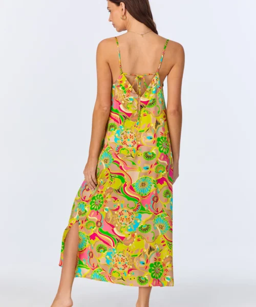 BedHead X Trina Turk Heritage Woven Washable Silk Satin Chemise 8 BedHead X Trina Turk Heritage Woven Washable Silk Satin Chemise -Bedheadpjs Pajama Shop 63 BH360107 1262B HERITAGE 484 3