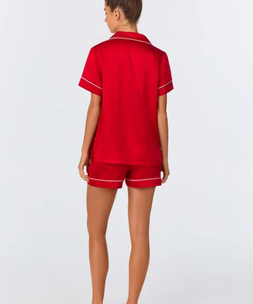 Red Short Sleeve Classic Shorty Washable Silk PJ Set -Bedheadpjs Pajama Shop 64 BH240114 1100B RED 1976 3 5dcde473 34de 4310 8445 b76dbd1e73aa