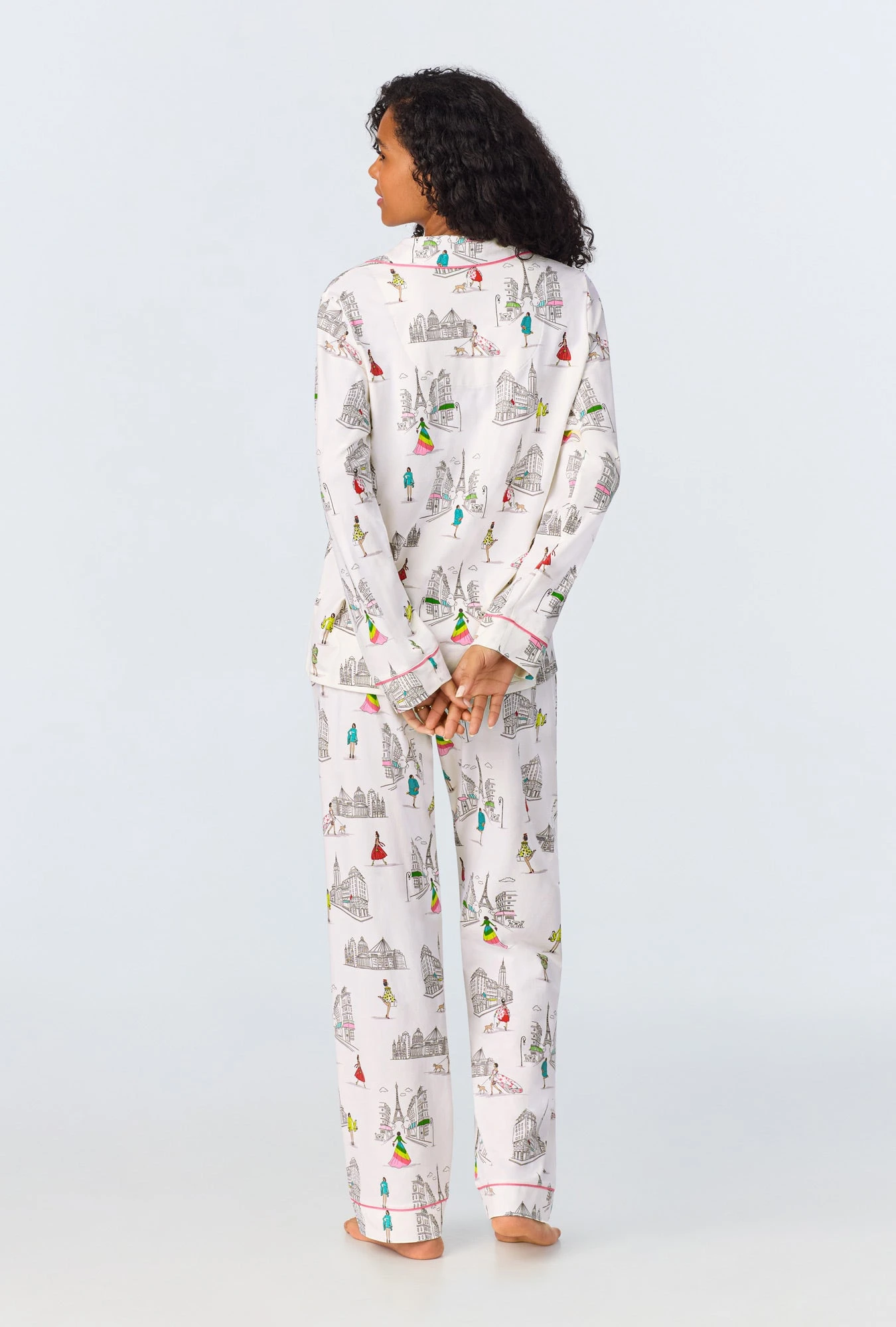 Bedhead X Bronwyn Newport Travel In Style Long Sleeve Classic Stretch Jersey PJ Set 3 Bedhead X Bronwyn Newport Travel In Style Long Sleeve Classic Stretch Jersey PJ Set - Image 3