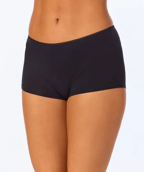 Black Stretch Jersey Boyshort Underwear