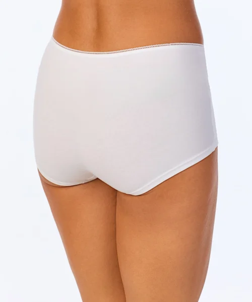 White Stretch Jersey Boyshort Underwear -Bedheadpjs Pajama Shop 66 BH006 I100A WHITE 893