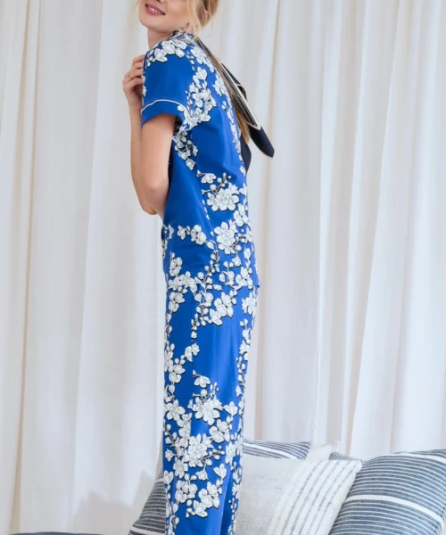 Navy Shadow Blossom Short Sleeve Cropped Stretch Jersey PJ Set 7 Navy Shadow Blossom Short Sleeve Cropped Stretch Jersey PJ Set -Bedheadpjs Pajama Shop 72 BH2721295 4316B NAVYSHADOWBLOSSOM 0125