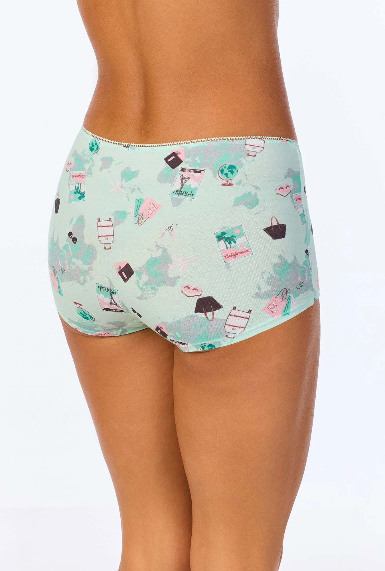 Pack Your Bags Stretch Jersey Boyshort Underwear 2 Pack Your Bags Stretch Jersey Boyshort Underwear - Image 2