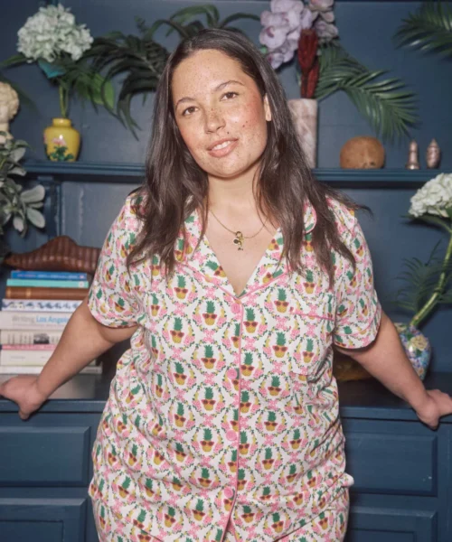 Pinacoolada Short Sleeve Classic Stretch Jersey Cropped PJ Set